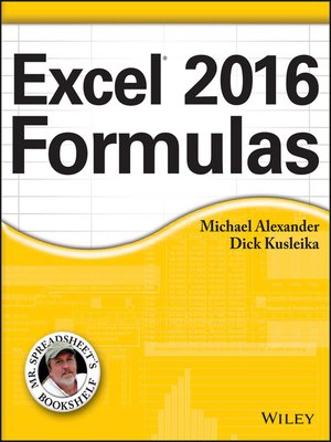 cover image of Excel 2016 Formulas
